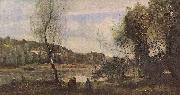 Jean-Baptiste Camille Corot Teich von Ville-d'Avray oil on canvas